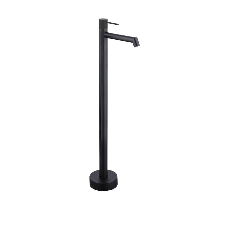 Floor Mounted Bronze Freestanding Tub Filler Single Handle Freestanding Tub Filler Trim