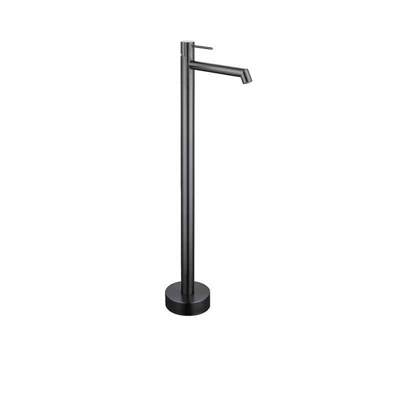 Floor Mounted Bronze Freestanding Tub Filler Single Handle Freestanding Tub Filler Trim