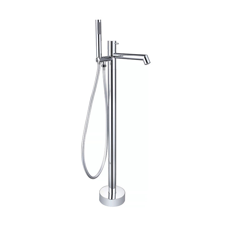 Floor Mounted Bronze Freestanding Tub Filler Single Handle Freestanding Tub Filler Trim