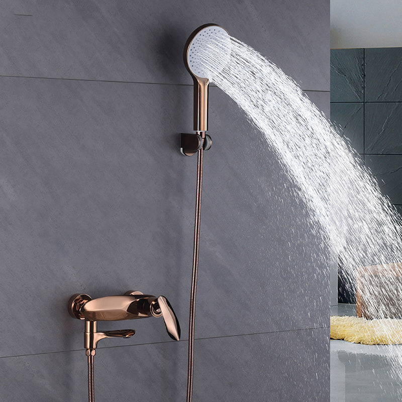 Wall Mounted Modern Round Metal Shower Brass Shower Head Shower Faucet