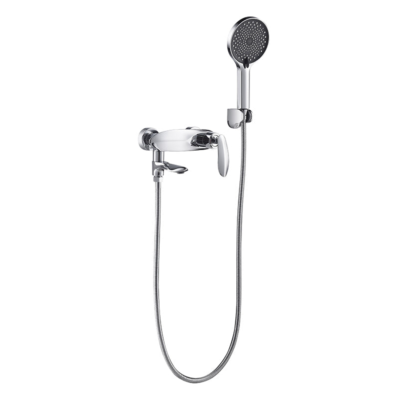 Wall Mounted Modern Round Metal Shower Brass Shower Head Shower Faucet