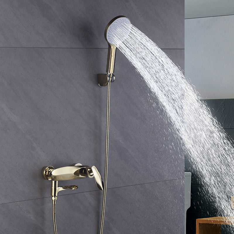 Wall Mounted Modern Round Metal Shower Brass Shower Head Shower Faucet