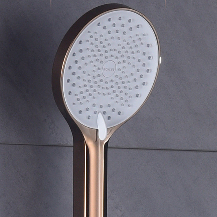 Wall Mounted Modern Round Metal Shower Brass Shower Head Shower Faucet