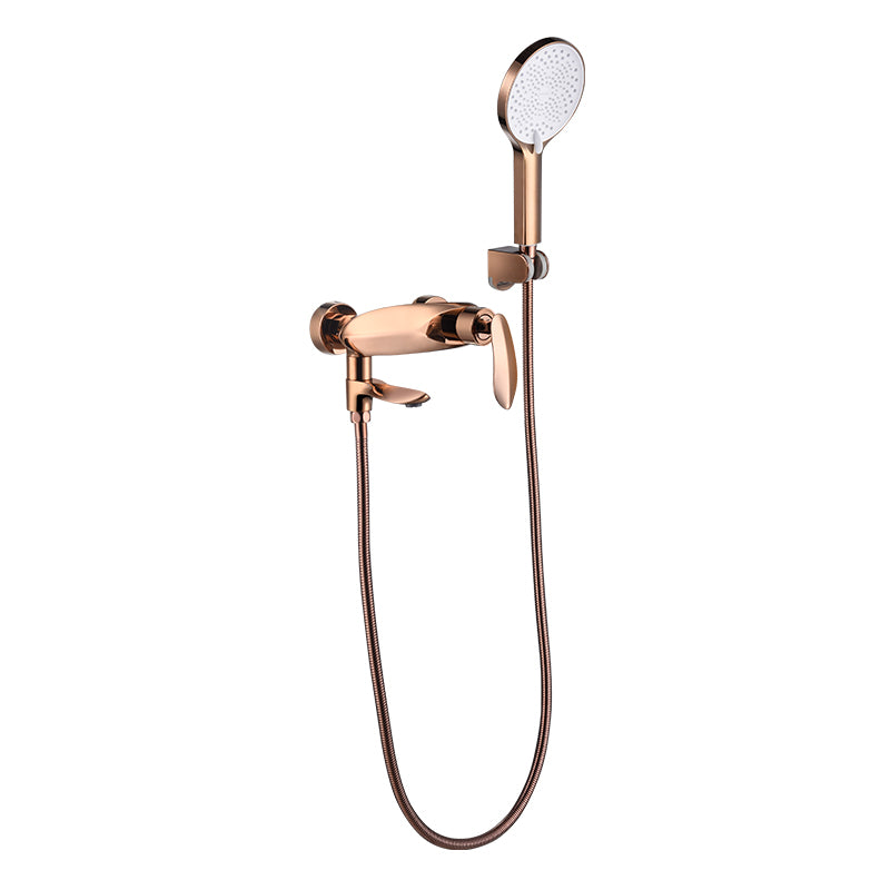 Wall Mounted Modern Round Metal Shower Brass Shower Head Shower Faucet