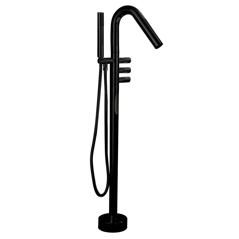Floor Mounted Bronze Freestanding Tub Filler Freestanding High Arc Tub Filler Trim
