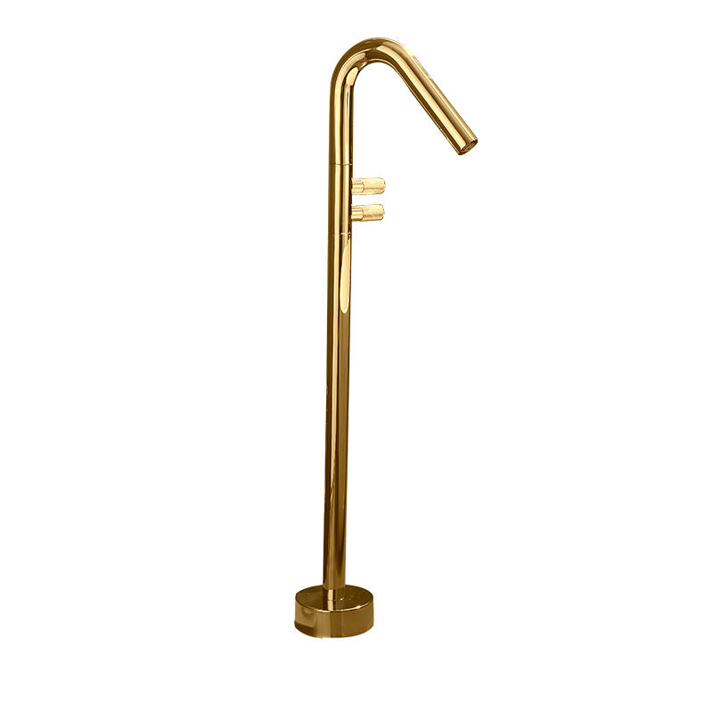 Floor Mounted Bronze Freestanding Tub Filler Freestanding High Arc Tub Filler Trim