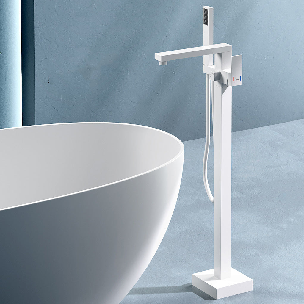 Modern High Arc Bathtub Faucet Metal Single Handle Tub Faucet Trim