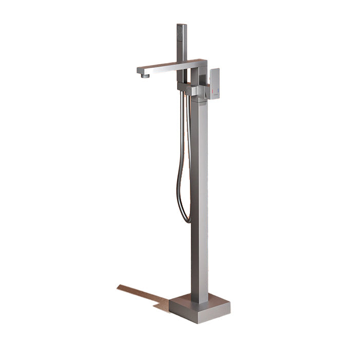 Modern High Arc Bathtub Faucet Metal Single Handle Tub Faucet Trim