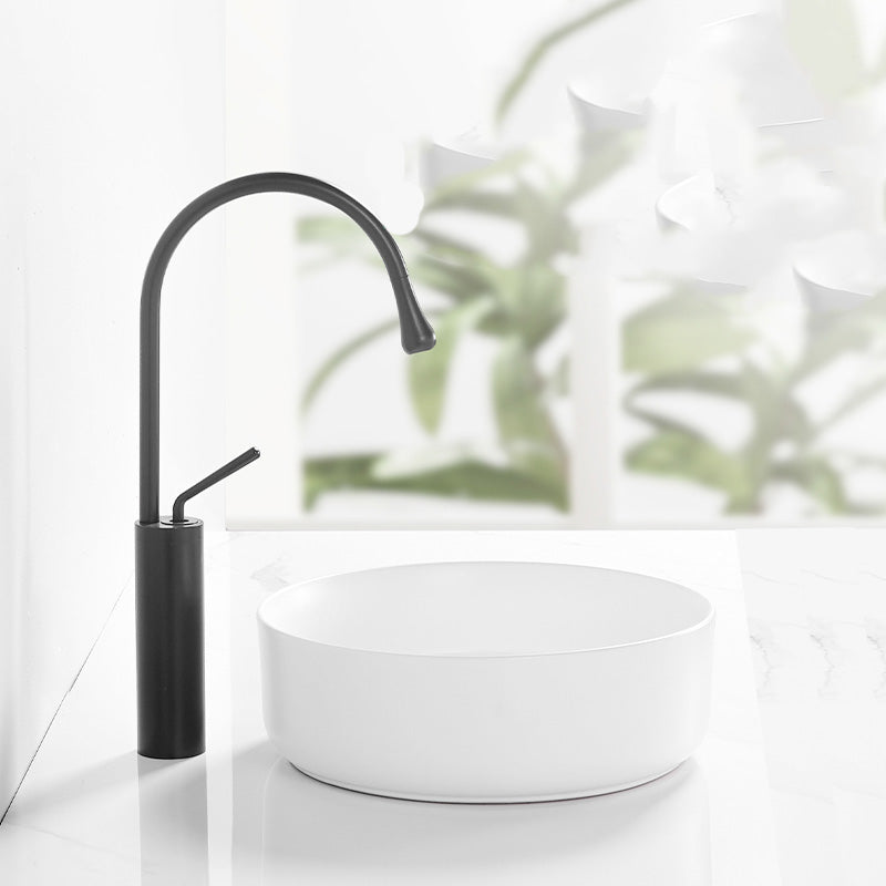 Modern Round Wash Stand Ceramic Table Installation Bathroom Sink