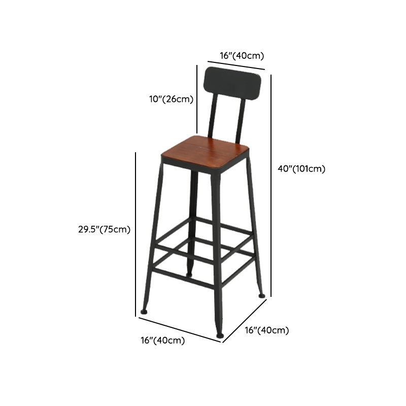 Industrial Rectangle Pub Table Set 1/4/6/7 Pieces Solid Wood Bar Set for Indoor