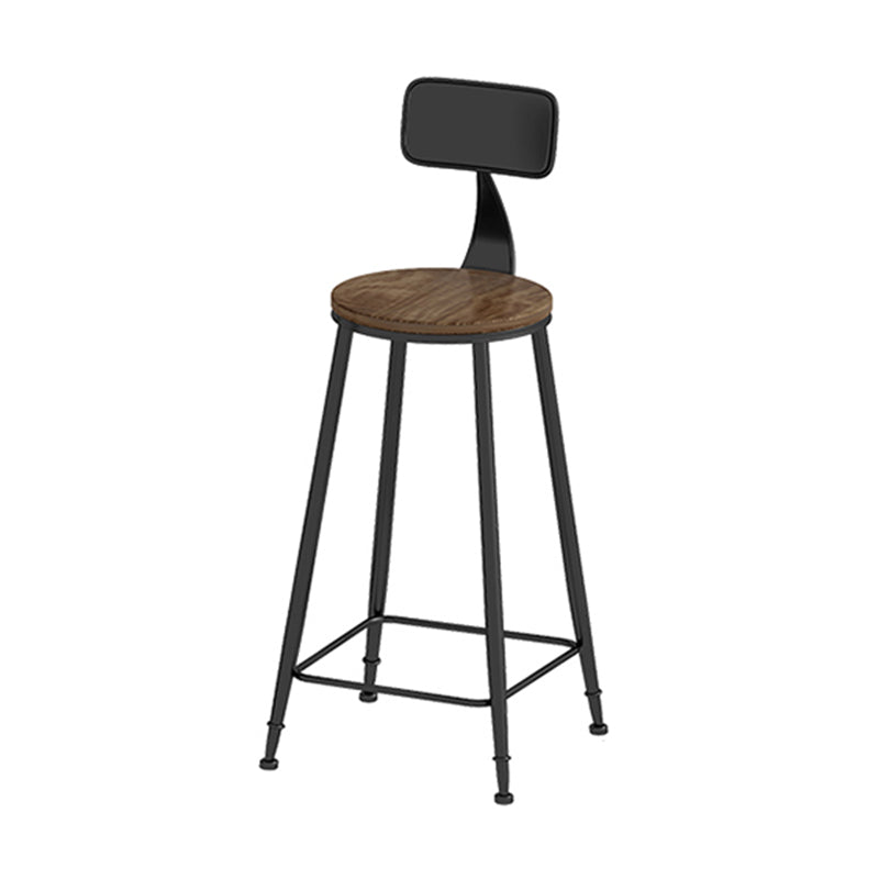 Contemporary Rectangle Bar Set 1/3 Pieces Solid Wood Counter Table with Metal Stools