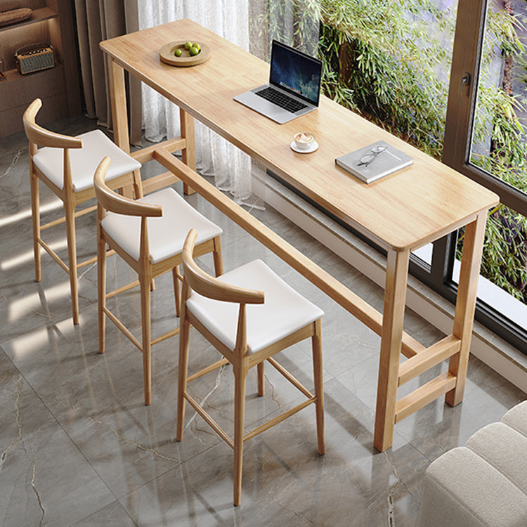 1/4/7 Pieces Pub Dining Set Contemporary Solid Wood Pub Table Set