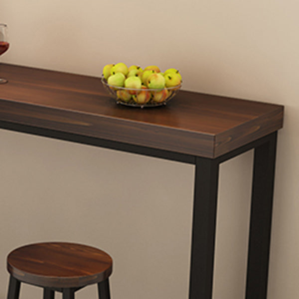 Industrial Bar Table Set 1/5/9 Pieces Solid Wood Pub Table Set for Indoor