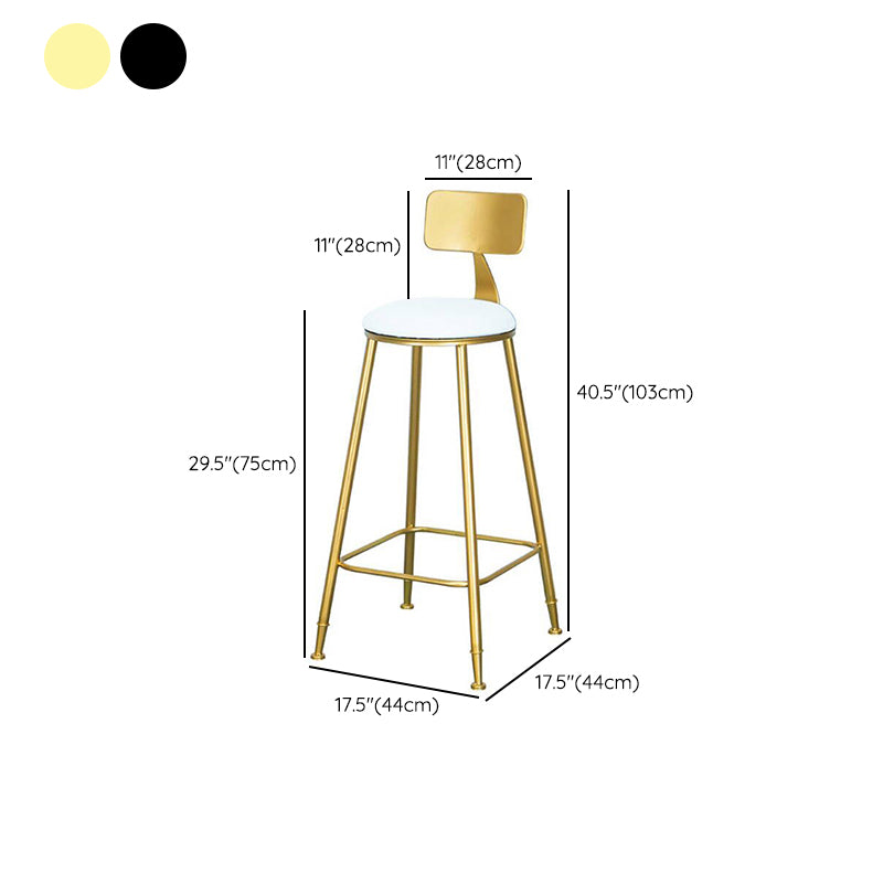 Modern Rectangle Bar Table Set 1/3 Pcs Black and Gold Metal Frame Bar Table and Stools