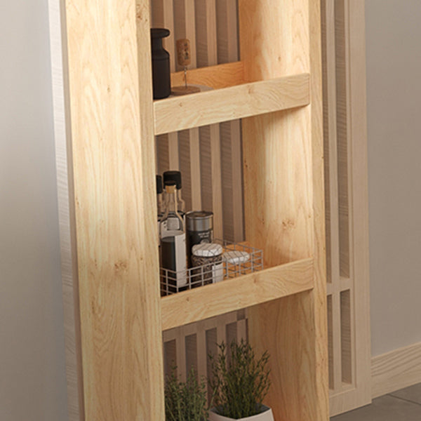 Glam Rectangle Bar Table Set 1/3 Pcs Natural Solid Wood Bar Table and Stools