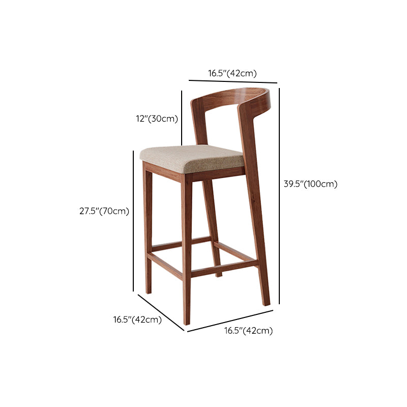 Modern Free Form Bar Table Set 1/3 Pcs Pine Solid Wood Bar Table and Stools in Brown