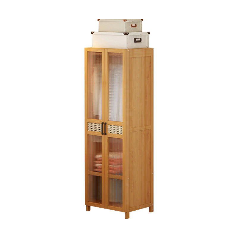 Modern Style Wardrobe Cabinet Wood Clothes Rail Wardrobe Armoire with Legs