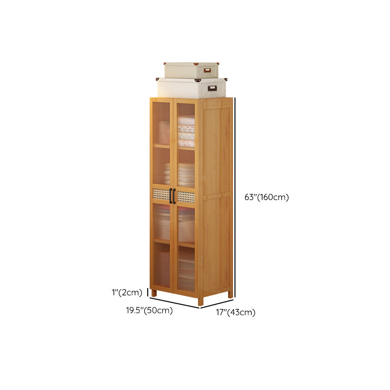 Modern Style Wardrobe Cabinet Wood Clothes Rail Wardrobe Armoire with Legs