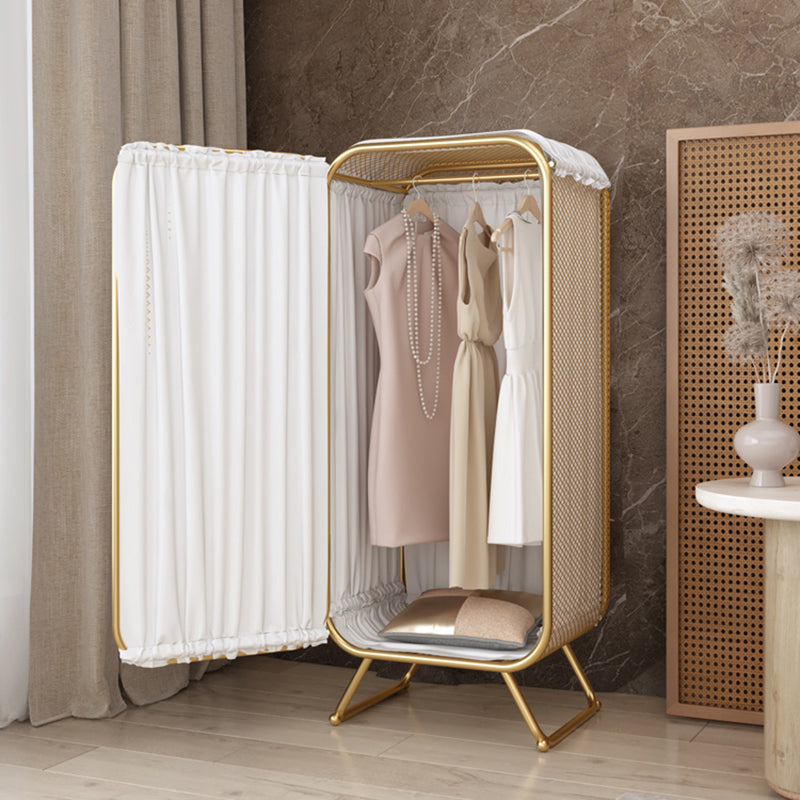 Modern Wardrobe Cabinet Clothes Rail Metal Wardrobe Armoire for Bedroom