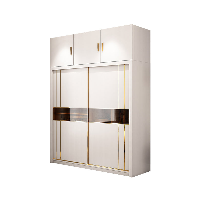 Modern Style Wardrobe Cabinet Glass Wardrobe Closet for Home