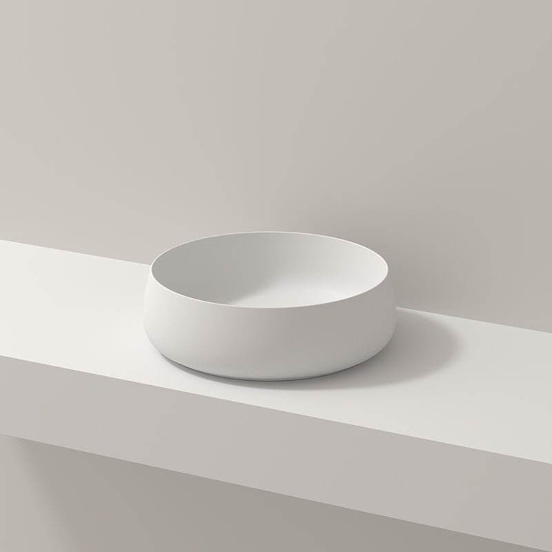 Modern Vessel Bathroom Sink No Craftsmanship Resin Wash Stand