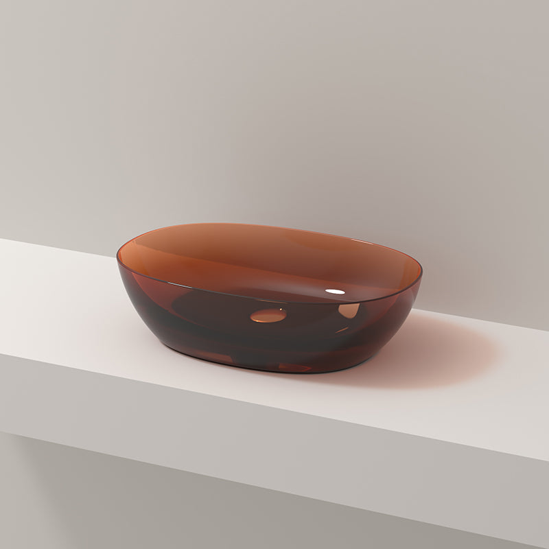Modern Vessel Bathroom Sink No Craftsmanship Resin Wash Stand