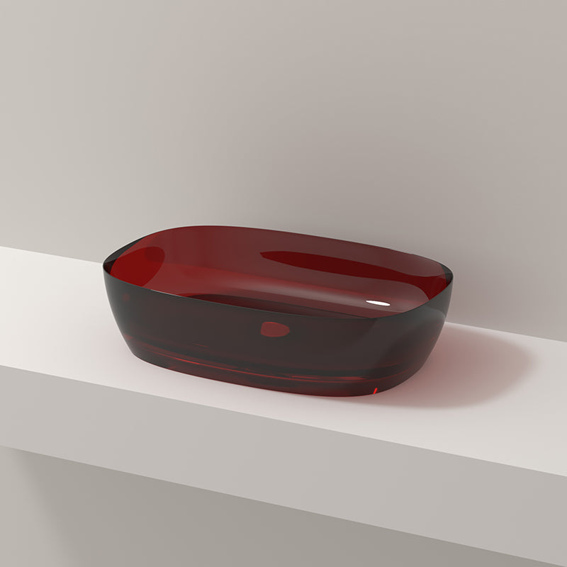 Modern Vessel Bathroom Sink No Craftsmanship Resin Wash Stand
