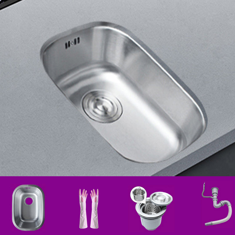 Basic Bar Sink Stainless Steel Single Bowl Kitchen Bar Sink with Drain Assembly