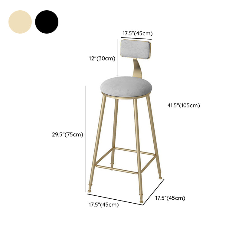 Modern Style Bar Table Set 1/3 Pieces Faux Marble Counter Table with Upholstered Stools