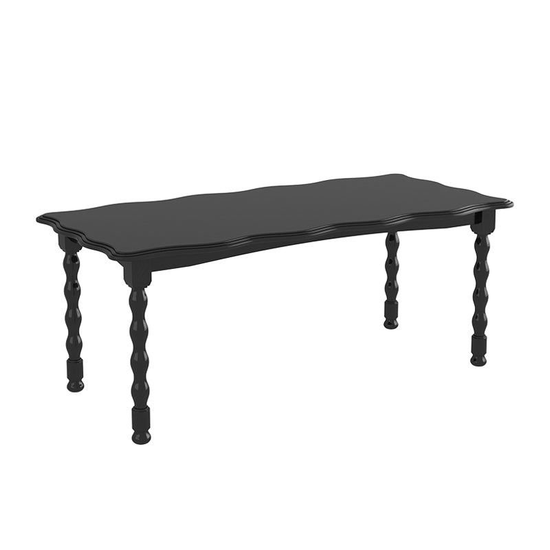 Modern Rectangle Wood Dining Table 1/2/4/5 Pieces Dining Set for Cafe