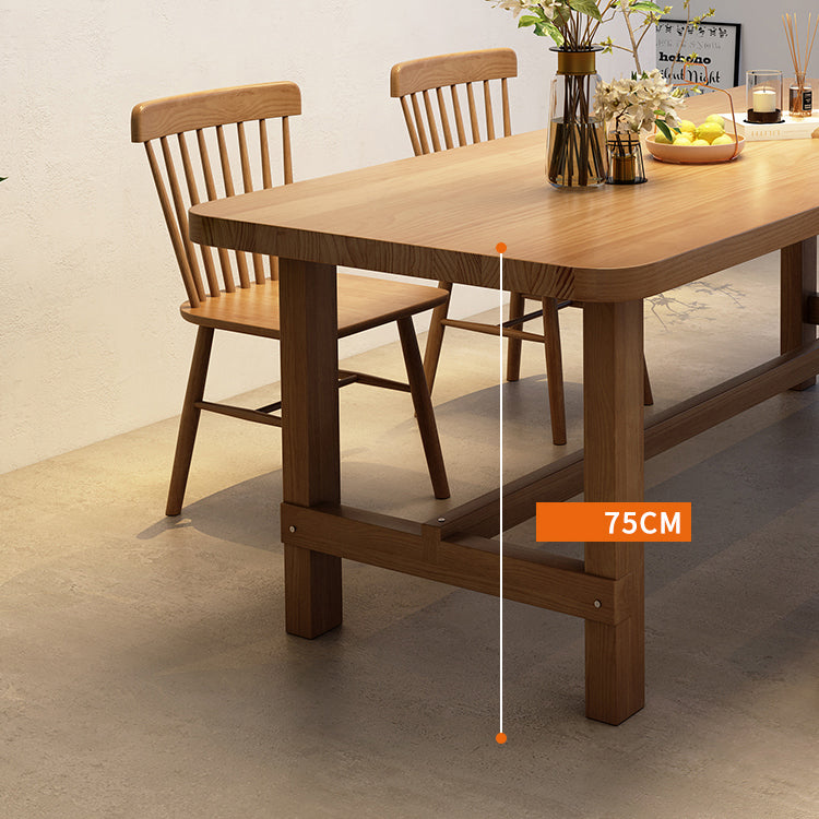 Kitchen Solid Wood Furniture 1/5 Pieces Standard Height Casual Dining Room Table Set