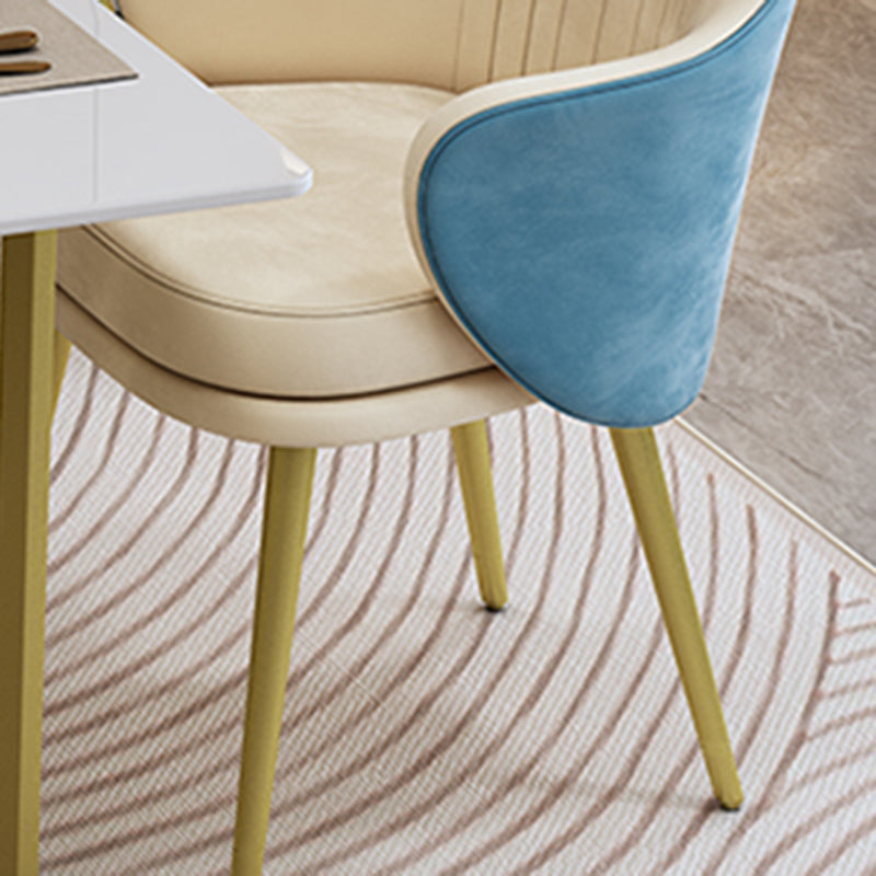 Modern Rectangle Stone Dining Table 1/5 Pieces Dining Set for Cafe