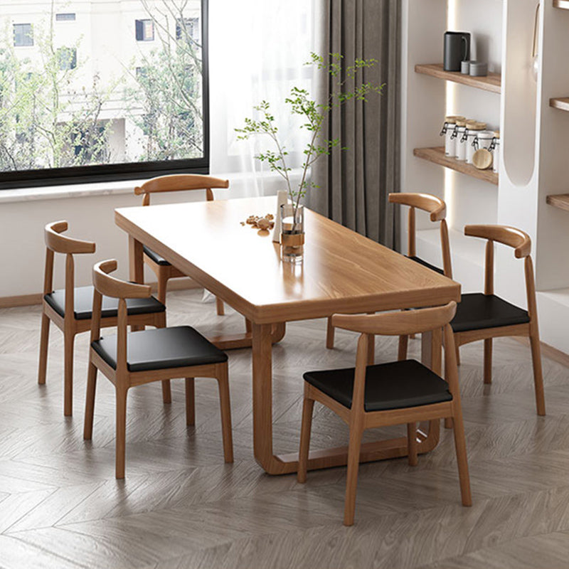 Industrial Rectangle Wood Dining Table 1/2/7 Pieces Dining Set for Kitchen