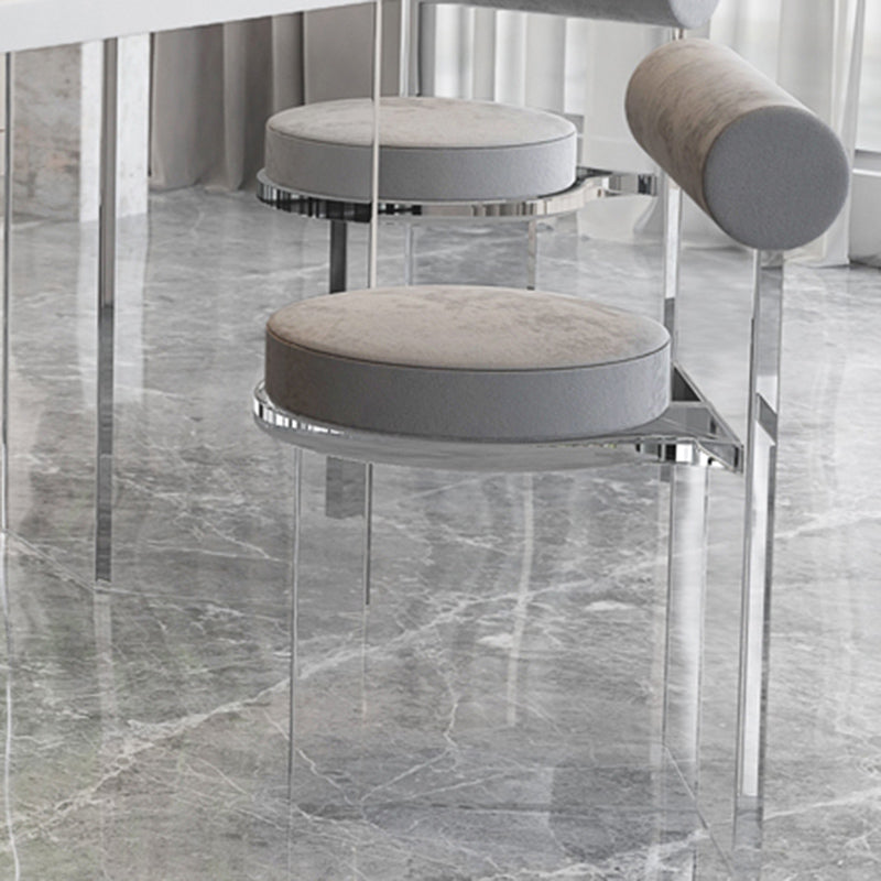 Modern Rectangle Stone Dining Table 1/2/5/7 Pieces Dining Set for Cafe