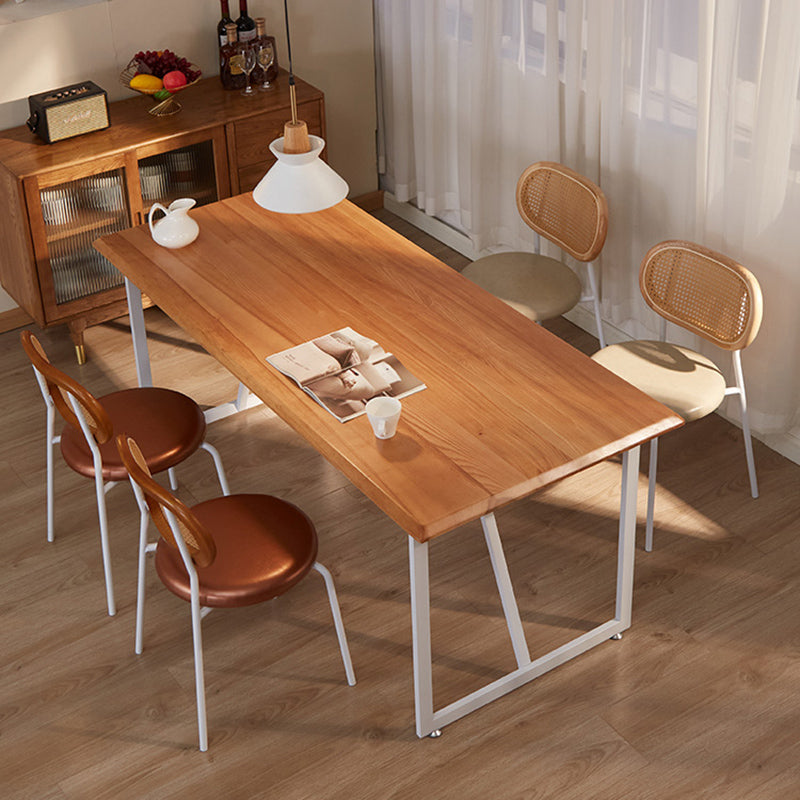 Industrial Rectangle Ash Dining Table 1/2/4/5 Pieces Dining Set for Dining Room