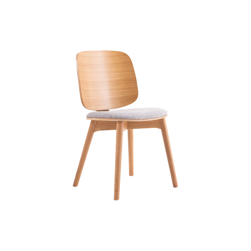 Solid Wood Side Chair Modern Low Back Indoor Dining Chair for Home