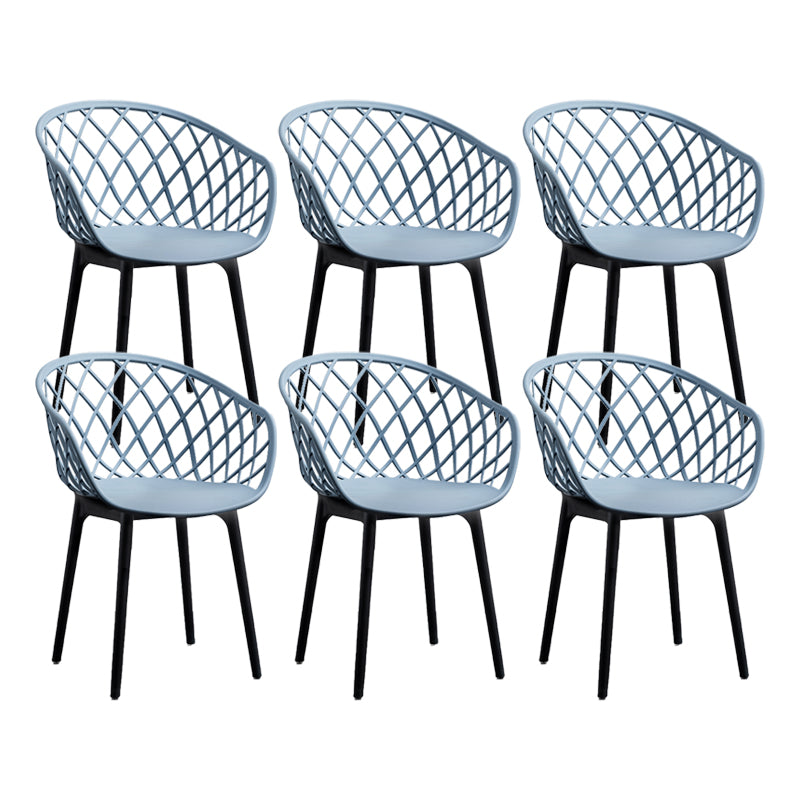 Modern Simple Arm Chair Plastic Dining Arm Chair for Living Room