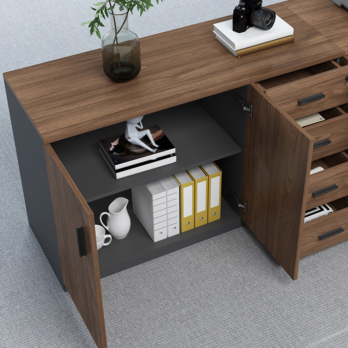 Traditional Cabinet Wood Storage Shelves Filing Cabinet for Office