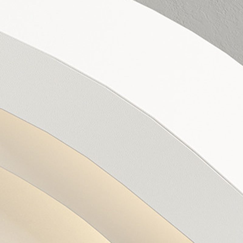 Contemporary White Flush Mount Lighting Unique Acrylic Ceiling Light
