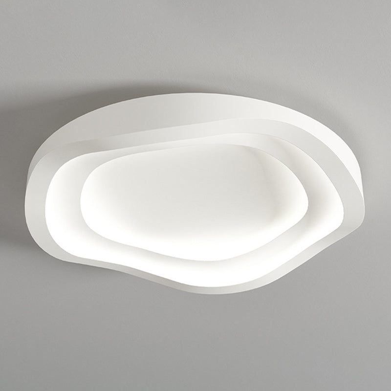 Contemporary White Flush Mount Lighting Unique Acrylic Ceiling Light