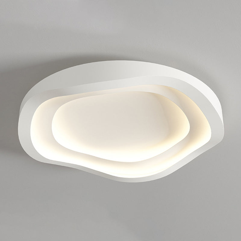 Contemporary White Flush Mount Lighting Unique Acrylic Ceiling Light