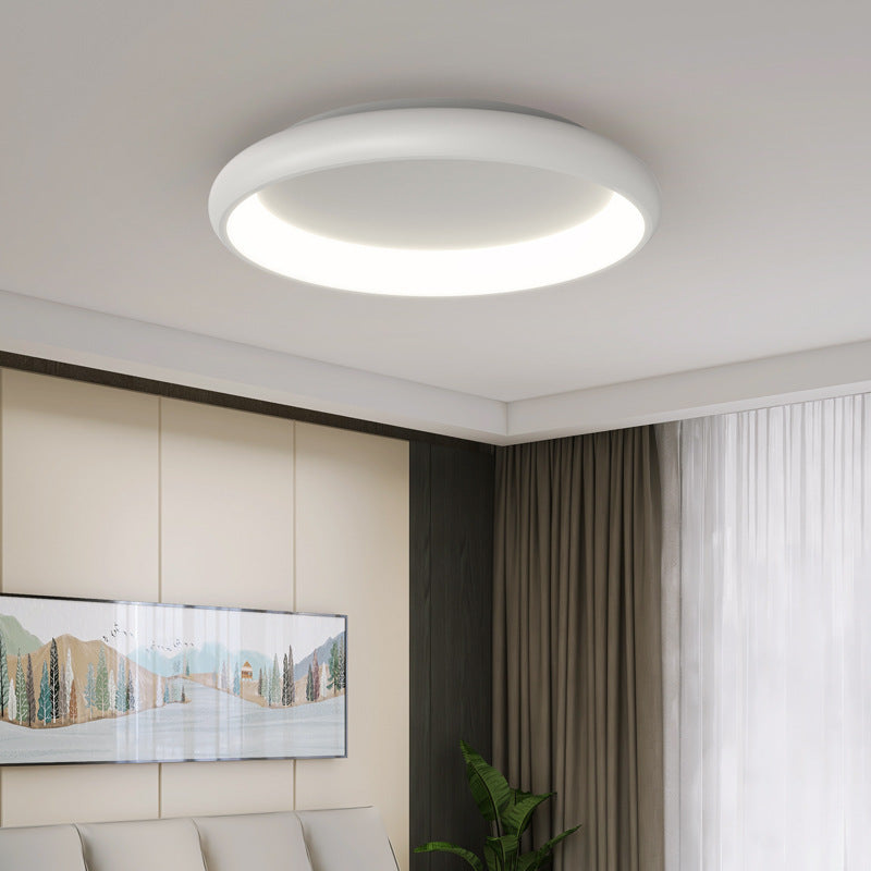 Single Contemporary White Flush Mount Lighting Round Acrylic Ceiling Light