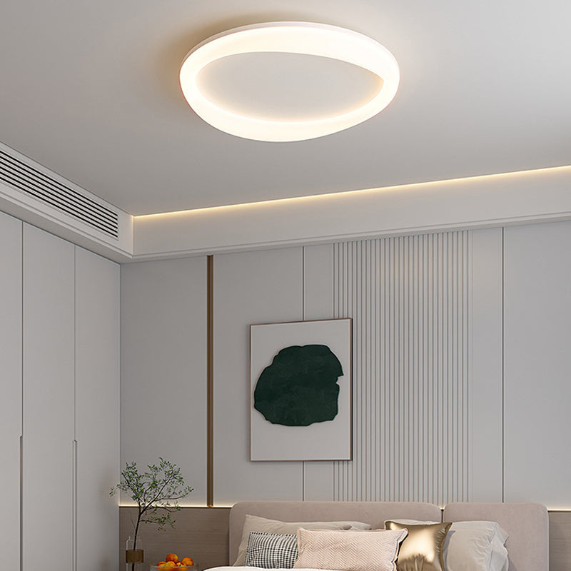 Contemporary White Flush Mount Lighting LED Acrylic Ceiling Light for Bedroom