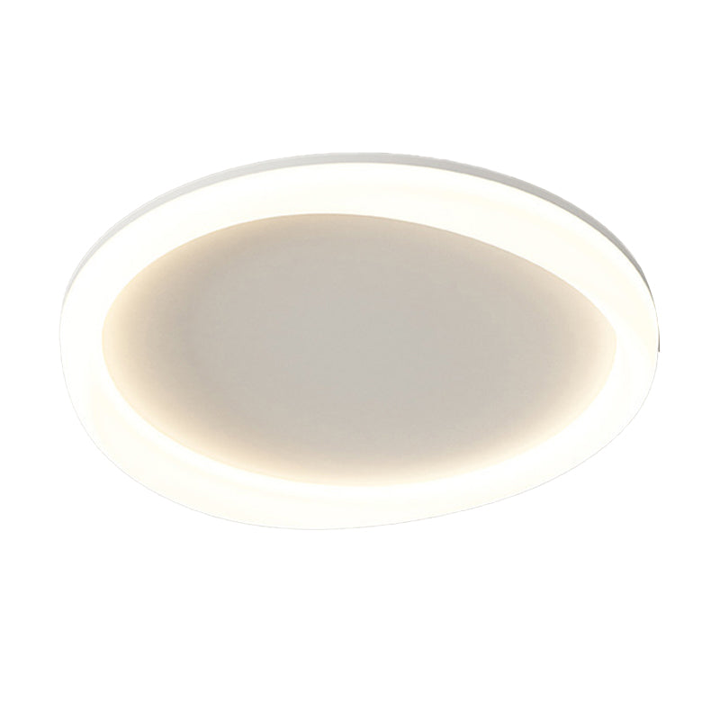 Contemporary White Flush Mount Lighting LED Acrylic Ceiling Light for Bedroom
