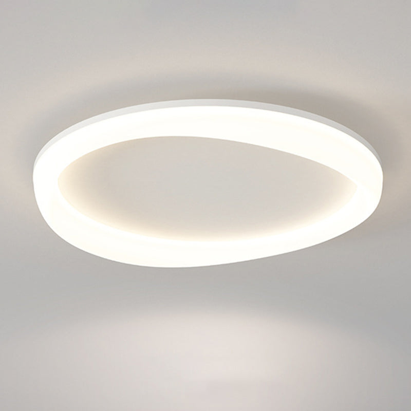Contemporary White Flush Mount Lighting LED Acrylic Ceiling Light for Bedroom