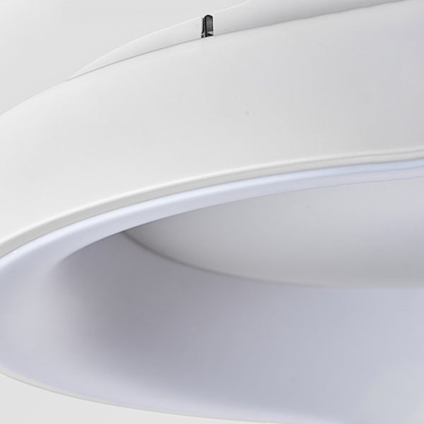 Minimalism LED Flush Mount Round Metal Ceiling Light Fixture for Bedroom