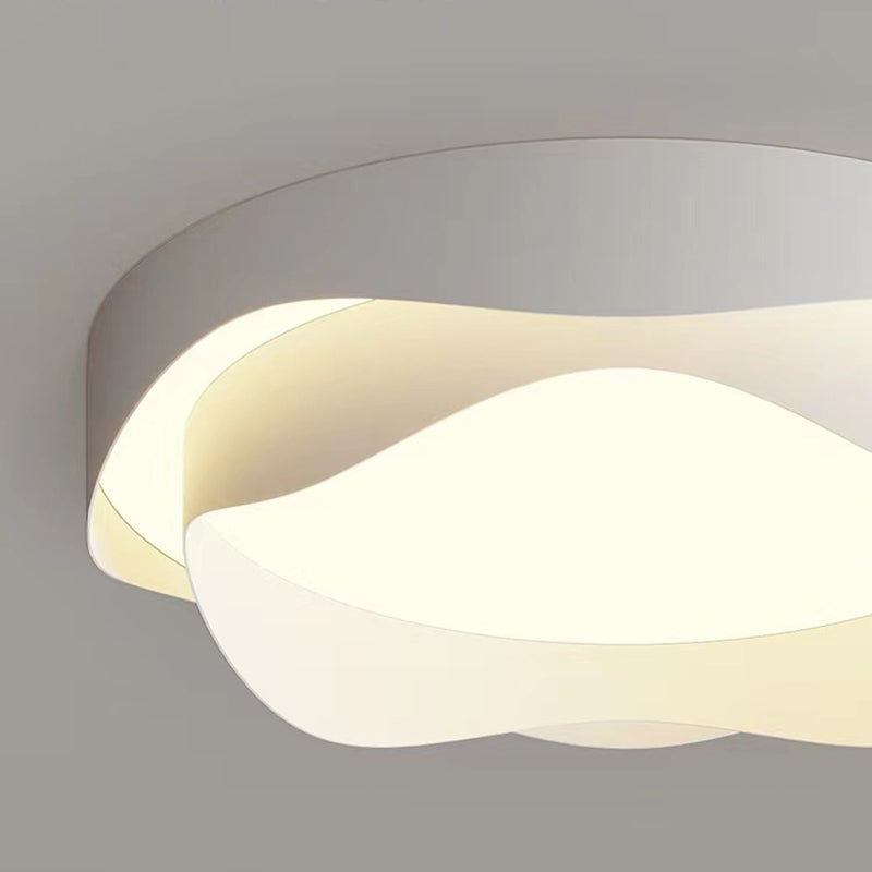 Modern Ceiling Light White LED Ceiling Mount Lamp with Acrylic Shade for Bedroom