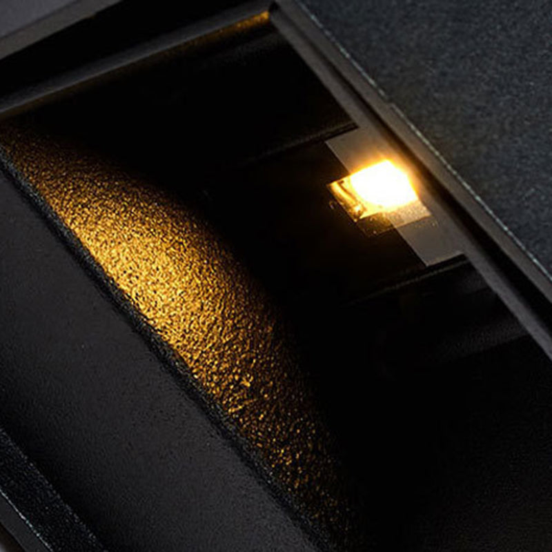 Simple Square Outdoor Wall Lamp Metal 1 Light Wall Light Fixture