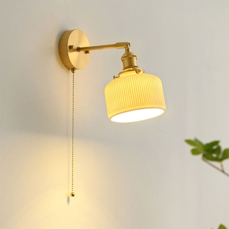 Minimalist Ceramic Wall Light Fixture Modern Wall Light Sconce for Bedroom
