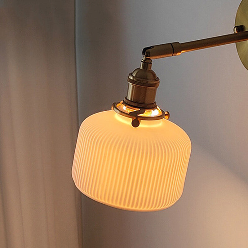 Minimalist Ceramic Wall Light Fixture Modern Wall Light Sconce for Bedroom